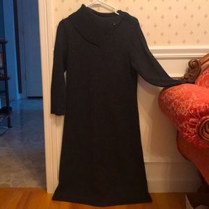 Talbots dark gray sparkle sweater-dress